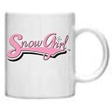 SnowGirl Coffee Mug - Pink Snowboarding Snowmobiling