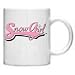 Sporting Goods : SnowGirl Coffee Mug - Pink Snowboarding Snowmobiling