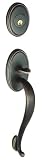 Georgetown Handleset Exterior with S-Grip, Timeless Bronze Finish #GS73-GEOSGR-HS-SC