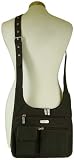 Baggallini City Bagg Crinkle Espresso Brown Tomato ~ Sleek comfortable and easy access