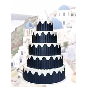 Greek Wedding Favor Cake-Unassembled