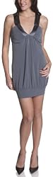 Ruby Rox Juniors' Ity Banded Bottom With Glam Trim Halter Dress