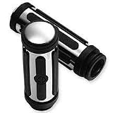 H-D Chrome and Rubber Horizontal Hand Grips 56263-08