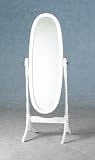 Free Standing bedroom floor mirror White