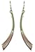 Silver Ladies Mother of Pearl Long Drops with Hook Wire