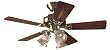 Hunter 20430 Beacon Hill Three-Light 42-Inch Five-Blade Ceiling Fan, Antique Brass with Clear Globes