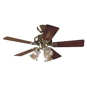 Hunter 20430 Beacon Hill Three-Light 42-Inch Five-Blade Ceiling Fan, Antique Brass with... by Hunter Fan Company