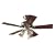 Hunter 20430 Beacon Hill Three-Light 42-Inch Five-Blade Ceiling Fan, Antique Brass with Clear Globes