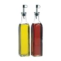 Glass Oil & Vinegar Dispenser Cruet bottles, Set of 2