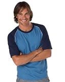 Beefy Ringspun Cotton Contrast Raglan T-shirt with Piping