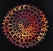 Fiesta Multi Classic Crocheted Hair Bun Cover XL