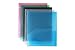STEMSFX™ Clear Heavy Duty Plastic 2 Pocket Folder Hole Punched (Pack of 12 Folders Assorted Colors) for Letter Size Papers, Includes Business Card Slot