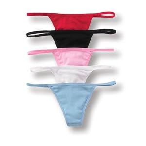 Buy American Apparel 4313 5 Piece Set Baby-Rib Thong Panty by American Apparel