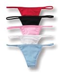 American Apparel 4313 5 Piece Set Baby-Rib Thong Panty - Save On Shipping! by 