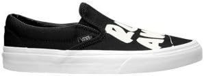 Vans Womens Classic Slip-On Sneakers (Baron Von Fancy) Black/White Womens Womens 9