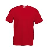Valueweight T-Shirt von Fruit of the Loom Rot S