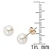 Special Deal - Round Akoya Cultured Pearl AA-Quality High Luster Earrings with 14k Yellow Gold (6.5-7mm)