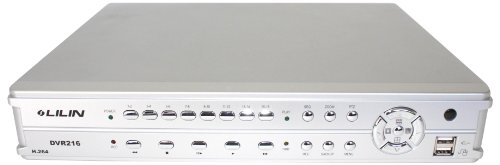 LILIN LHS-DVR216-500GB 16 Channel Standalone Digital Video Recorder with Network Capability H.264 and 500GB Hard Drive