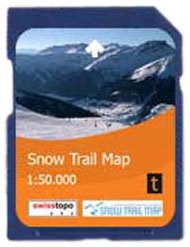 Satmap GPS System Karte Schweizer Schneeschuhtouren (Snow Trail)