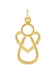 14K Yellow Gold With Me Always Angel Heart Pen by US Gems