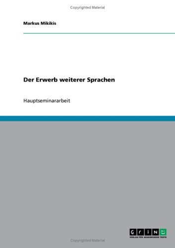 Der Erwerb weiterer Sprachen
