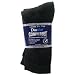 Diastar Comfy Feet Diabetic Socks, Black, 10-13, 3 pack