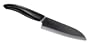 Kyocera Revolution Series 5-1/2-Inch Santoku Knife, Black Blade
