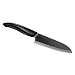Kyocera Revolution Series 5-1/2-Inch Santoku Knife, Black Blade
