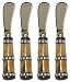 Decorative Pate Knife with Beaded Horn Handle Set of Four