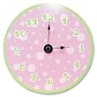PINK W/ SAGE - WALL CLOCK