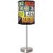 License Plates Lamp with Brushed Nickel Base - 21