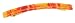 France Luxe Medium Long Barrette - Tye Dye Orange