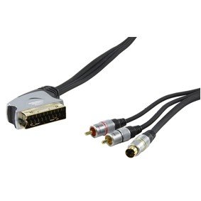 HQ Scart kabel (S-VHS Stecker auf Scartstecker) 2,5 m Preisvergleich