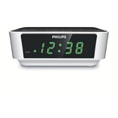 Philips AJ 3112 Radiowecker (UKW-/MW-Tuner, Digital-Uhr, Alarm-Funktion, Mono-Soundsystem) weiss