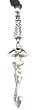 Celtic Trinity Sword Pewter Pendant Necklace