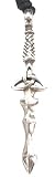 Celtic Trinity Sword Pewter Pendant Necklace