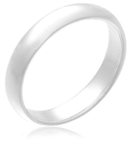 Sterling Silver 4mm Wedding Band