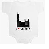 I Love Chicago - Cities and States Baby Onesie