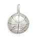 1/2 Round Basketball Charm