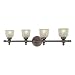 Minka Fordyce Dark Brushed Bronze 4 Light Bath 6534-267