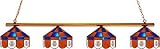 NCAA Illinois Fighting Illini 4-Light Executive Game Table Lamp