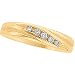14K Yellow Gold Diamond Wedding Band Ring