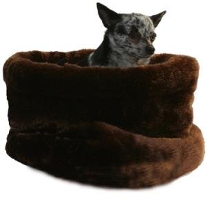 Pet Flys Snuggle Bug Dog Bed & Bag - Brown Bear