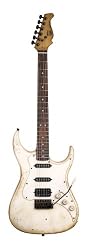 AXL Badwater SRO Electric Guitar, Off White