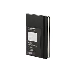 Moleskine 2012 Weekly Diary / Planner, Vertical Layout, Black: Address Book Insert