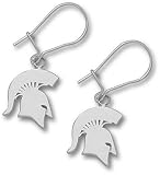 Michigan State Spartans MSU NCAA Sterling Silver Earrings
