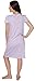 Beverly Rock Women's Cotton Blend Floral Print Short Sleeve Knit Nightgown