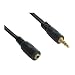 3.5mm Male Jack Plug to Female Socket M-F Lead Gold 10m