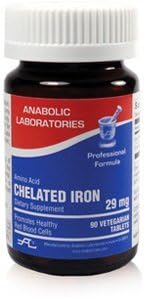 Anabolic Laboratories Iron Chelate, 29 Mg, 90 Tabs by Iron Chelate