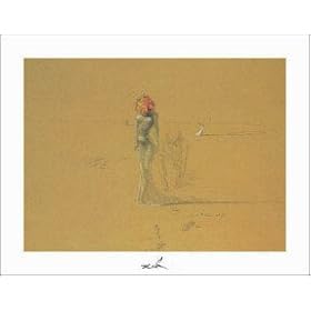 Female Figure with Head of Flowers, 1937 Styles Art Poster Print by Salvador Dali, 14x11
